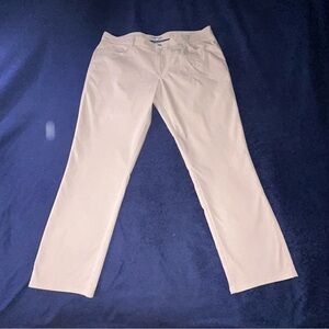 Peter Millar Golf Pants Casual Chino Men's 40x30 Flat Front Beige Khaki Tan 8524